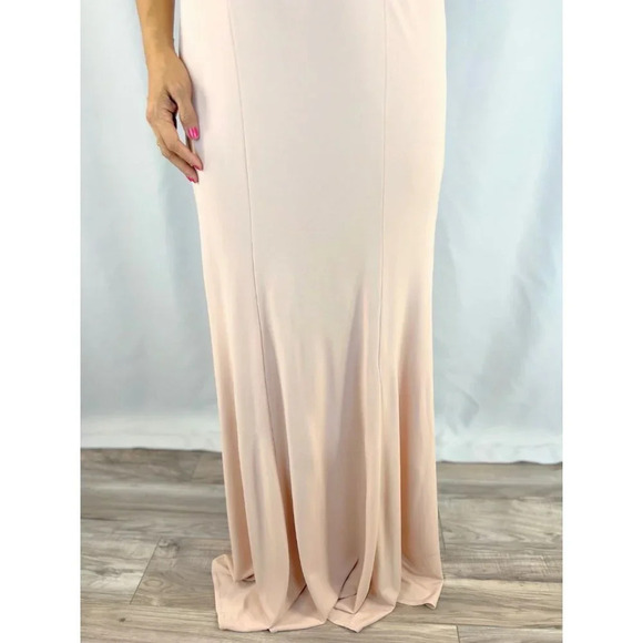 Vera Wang Pink Rose Gold Sequin Formal Gown $395 - Picture 5 of 15